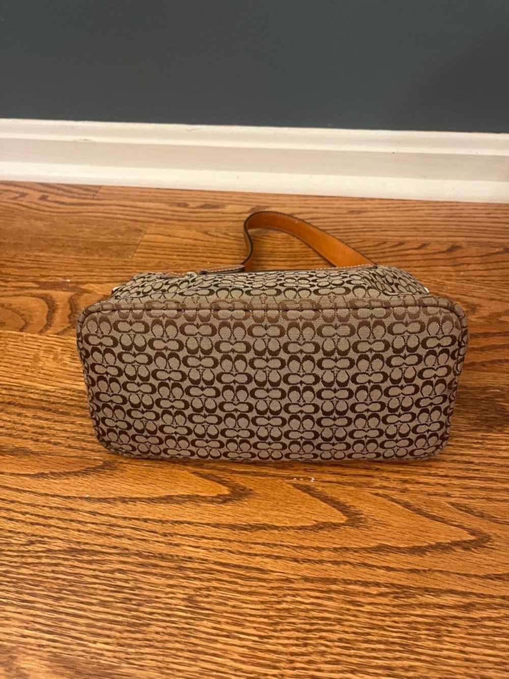 Vintage Coach Y2K Signature C Mini Hobo Demi Jacquard Canvas Shoulder Bag no6332 - Picture 7 of 11